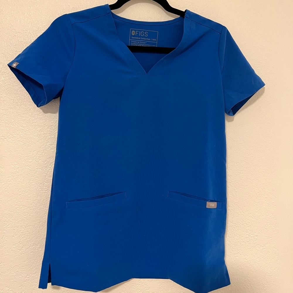 Figs Royal blue XXS top